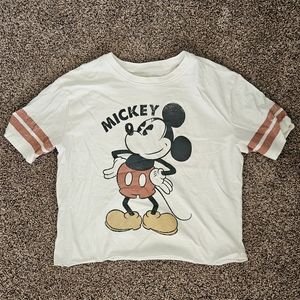 Women's Disney Mickey Mouse Crop Top, Size Medium